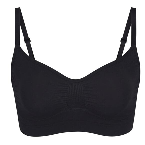 Skims Seamless Sculpt Bralette Bra Black Onyx NWOT Size Small / Medium - Picture 1 of 4